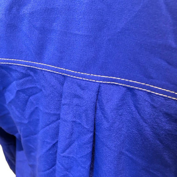 RAG & BONE Shields Long Sleeve Mini Dress in Electric Blue Size Medium - Picture 9 of 13